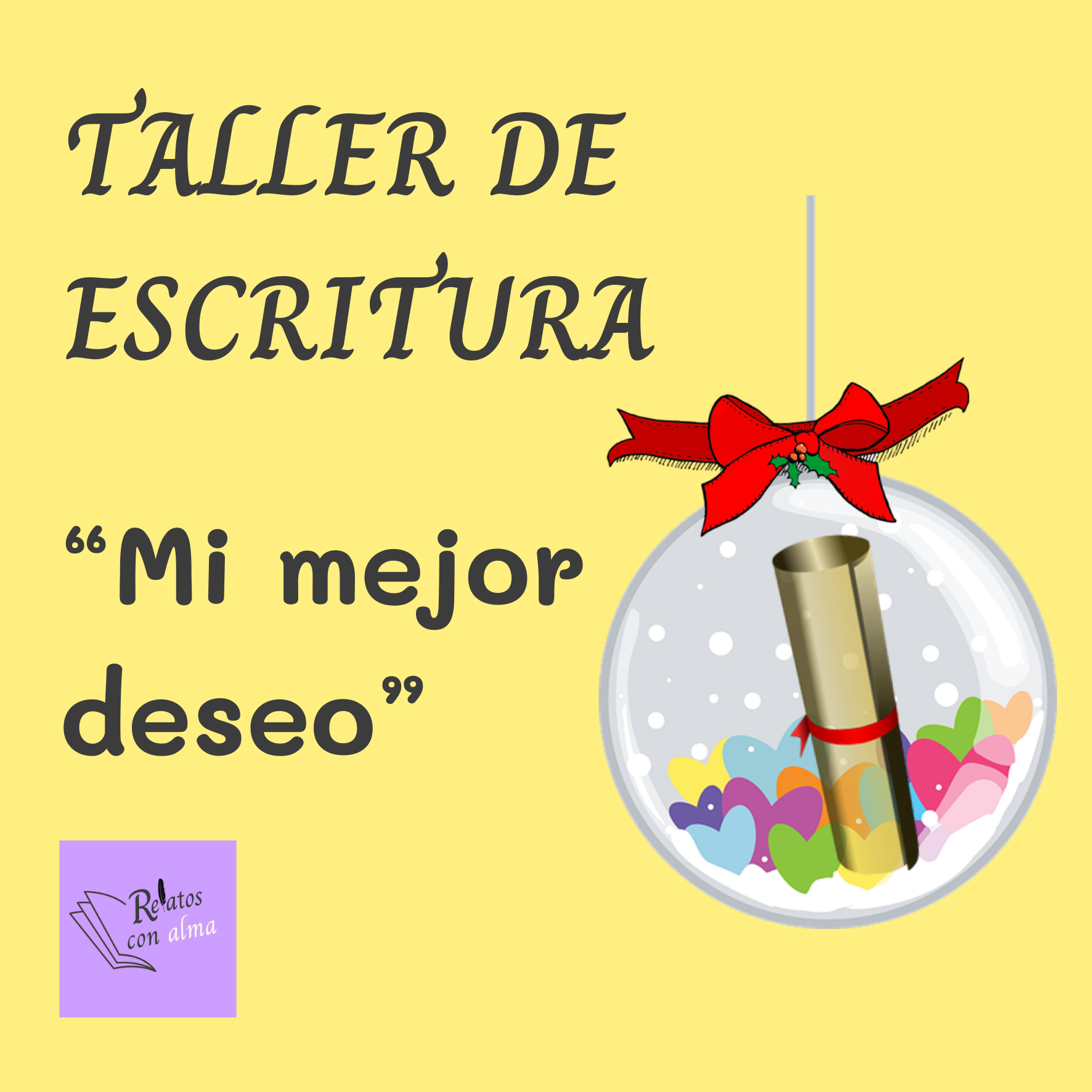 Taller infantil de escritura creativa para Navidad